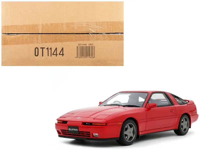 Toyota Supra MK3 RHD (Right Hand Drive) Super Red Limited Edition to 999 pieces Worldwide 1/18 Model Car by Otto Mobile