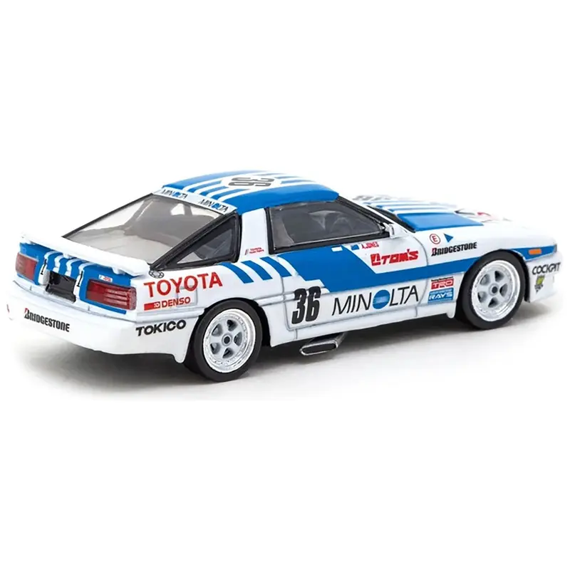 Toyota Supra RHD (Right Hand Drive) #36 Alan Jones "Minolta" Macau Guia Race (1987) "Hobby64" Series 1/64 Diecast Model Car by Tarmac Works