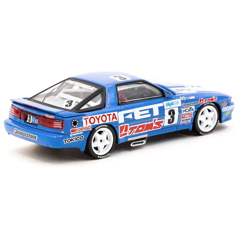 Toyota Supra Turbo (MA70) RHD (Right Hand Drive) #3 Geoff Lees "Macau Guia Race" (1989) Special Edition "Hobby64" Series 1/64 Diecast Model Car by Tarmac Works