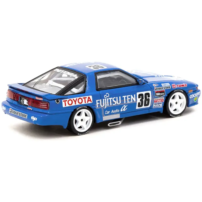 Toyota Supra Turbo (MA70) RHD (Right Hand Drive) #36 Masanori Sekiya - Hitoshi Ogawa JTC (Japanese Touring Car Championship) (1990) "Hobby64" Series 1/64 Diecast Model Car by Tarmac Works