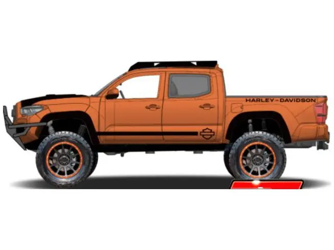 Toyota Tacoma TRD Pro 2023 Harley Davidson black/orange 1