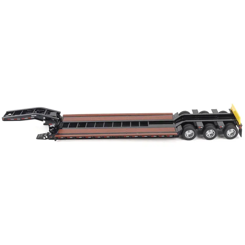 Trail King TK120 Hydraulic Detachable Gooseneck Lowboy Trailer Black (Regular Version) "Transport Series" 1/50 Diecast Model by Diecast Masters