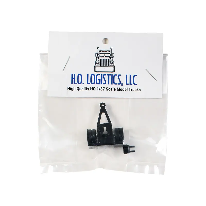 Trailer Dolly Black Kit 1/87 (HO) Plastic Model Car by HO Logistics