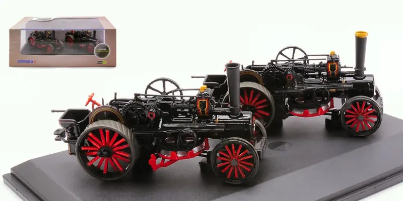 TRATTORI FOWLER BB1 PLOUGHING ENGINE x 2 MASTER & MISTRESS 1