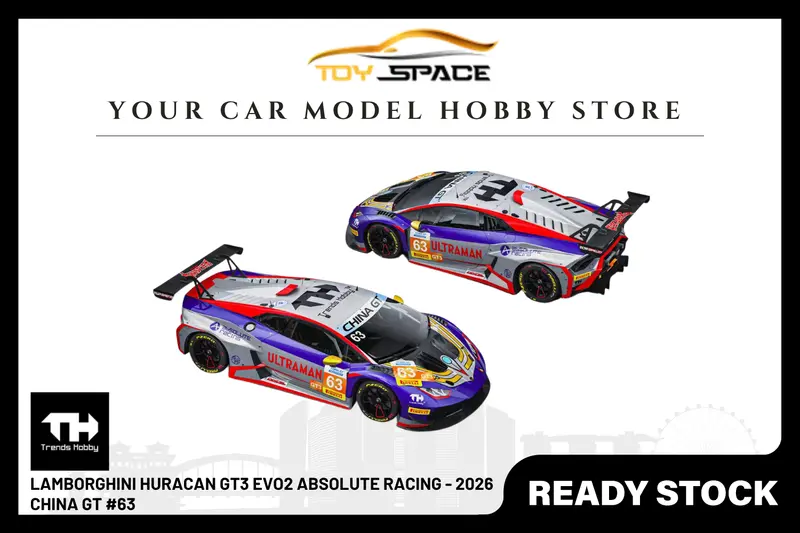 [TRENDS HOBBY] Lamborghini Huracan GT3 EVO2 Absolute Racing - 2026 China GT #63