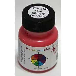 Tru-Color BRIGHT ORANGE FLAT BRUSH