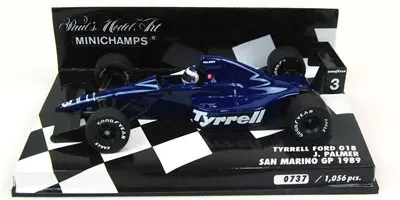 TYRRELL FORD 018 J. PALMER 1989 - 1/43 - Minichamps