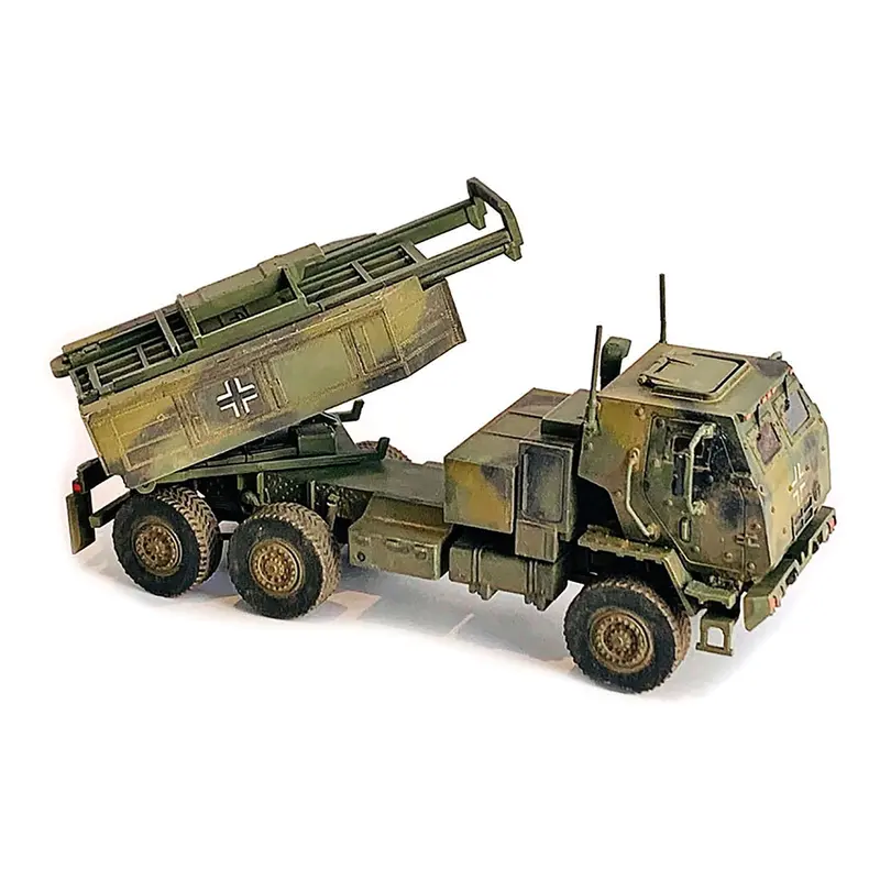 Ukraine M142 High Mobility Artillery Rocket System (HIMARS) Green Camouflage "NEO Dragon Armor" Series 1/72 Plastic Model by Dragon Models
