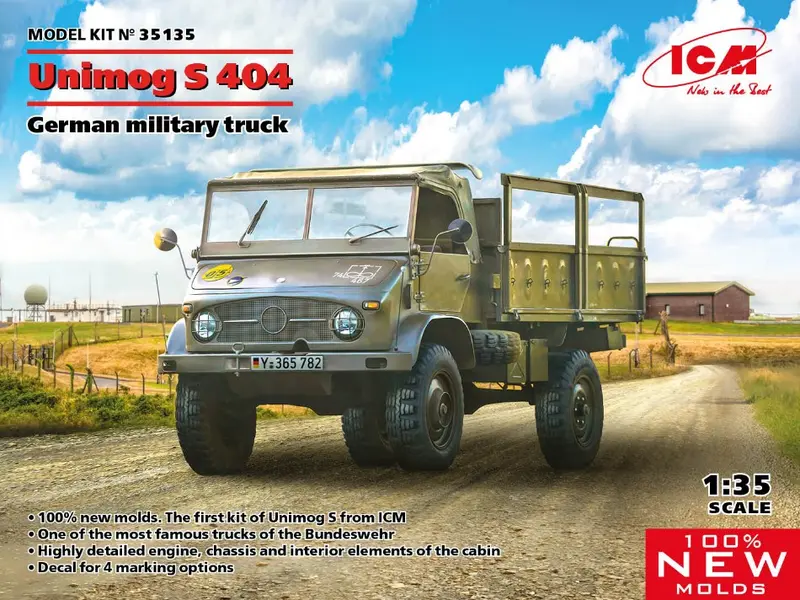 UNIMOG S 404 GERMAN MILITARY TRUCK KIT 1