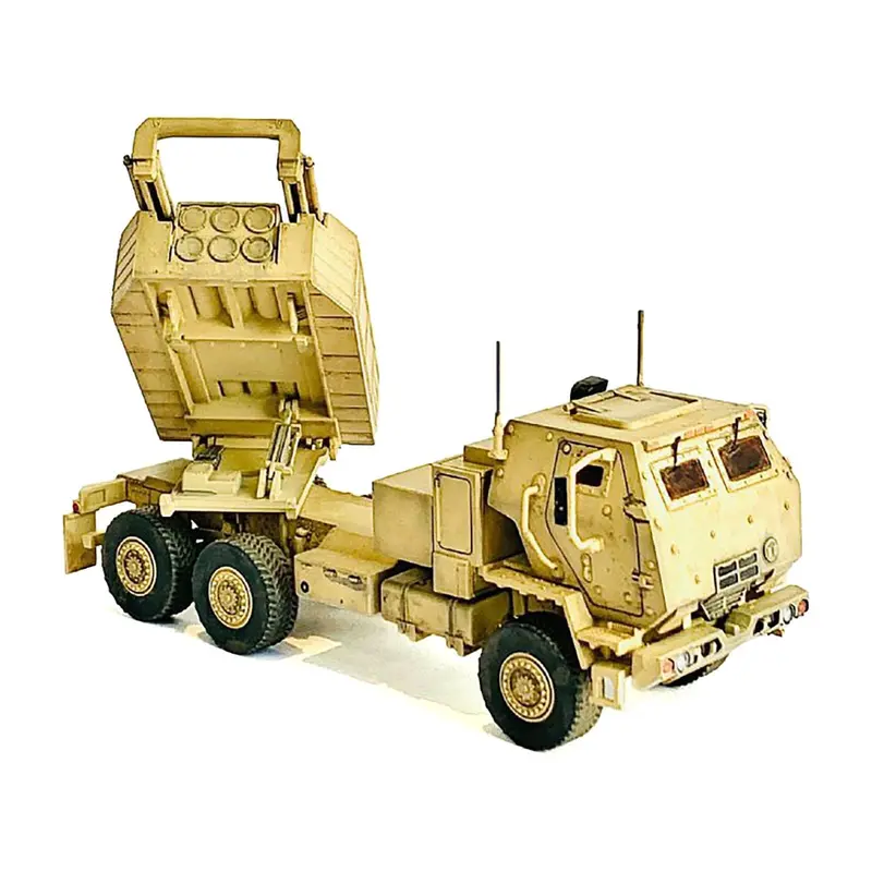 United States M142 High Mobility Artillery Rocket System (HIMARS) Desert Camo "NEO Dragon Armor" Series 1/72 Plastic Model by Dragon Models
