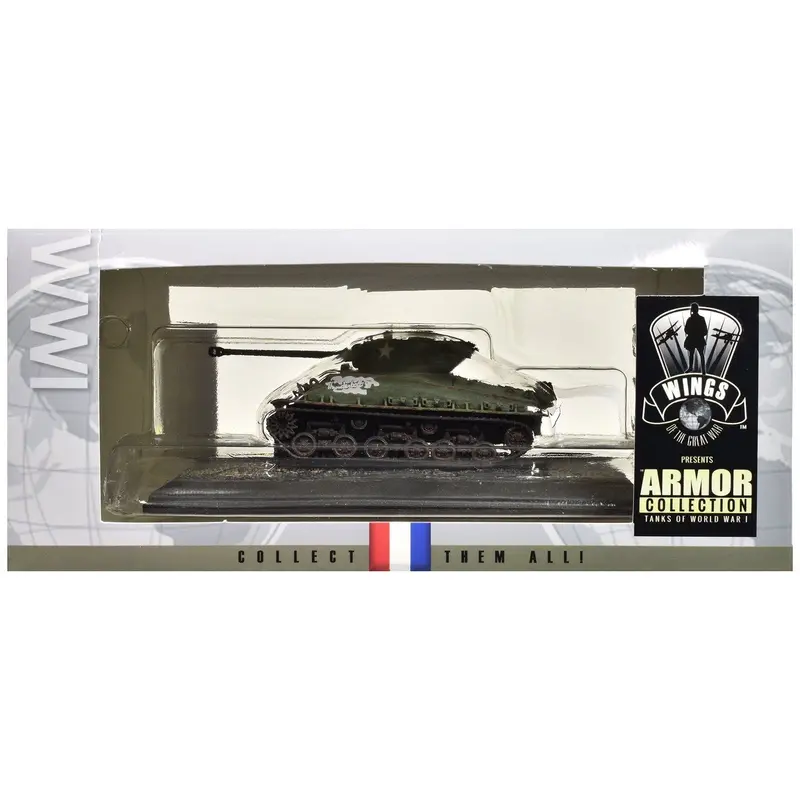 United States M4A3 Sherman Tank "Thunderbolt VII - WWII" United States Army "Armor Collection" Series 1/72 Model by Wings of the Great War