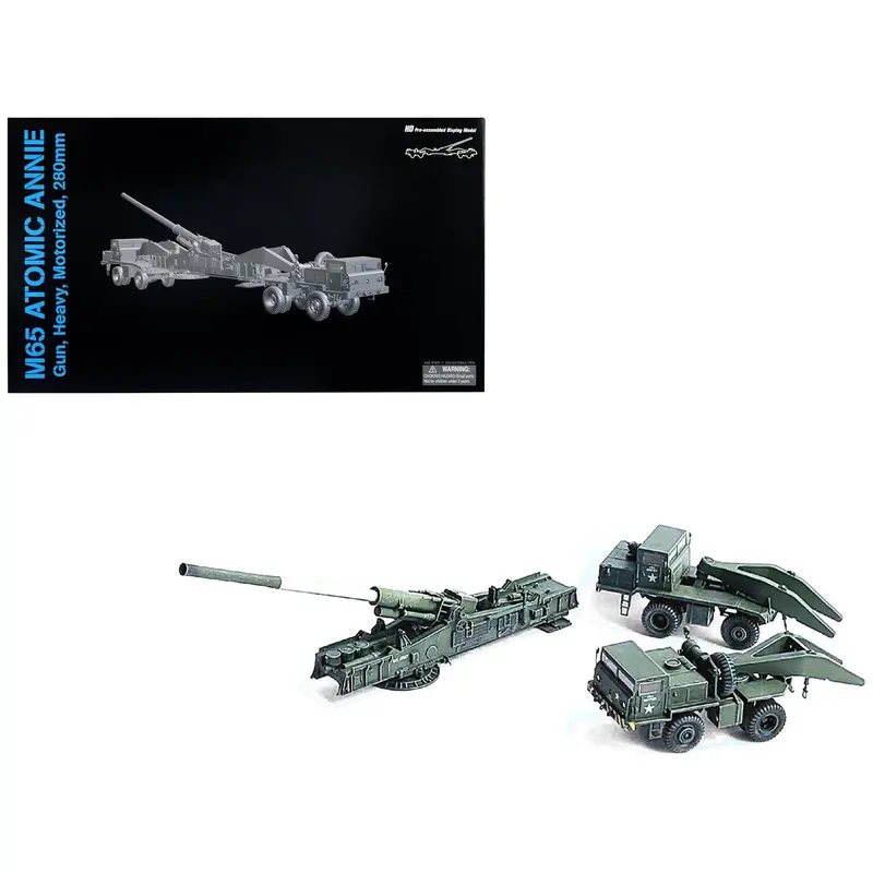 United States M65 Atomic Cannon "Atomic Annie" Artillery Olive Drab "Firing Mode" US Army "NEO Dragon Armor" Series 1/72 Plastic Model by Dragon Models