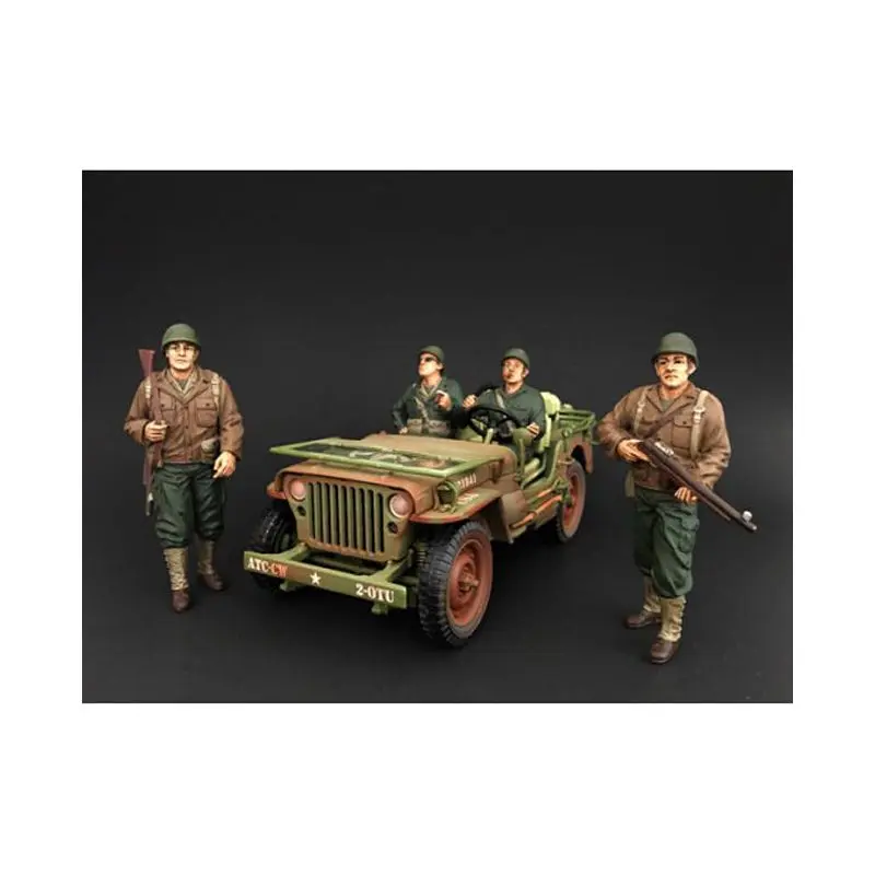 US Army WWII 4 Piece Figure Set For 1