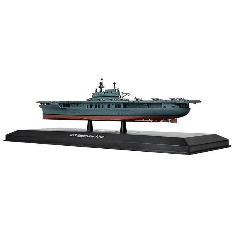 USS Enterprise (CV-6) Aircraft Carrier (1942) 1/1100 Diecast Model by Diecast of Defense