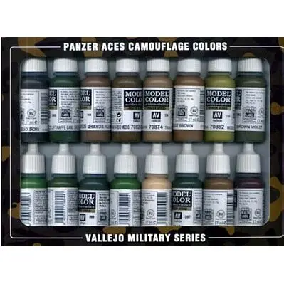 Vallejo PANZER ACES CAMO SET (16)