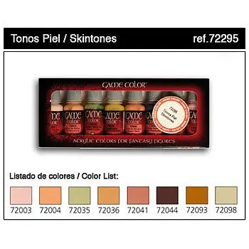 Vallejo SKIN TONES GAME SET (8)