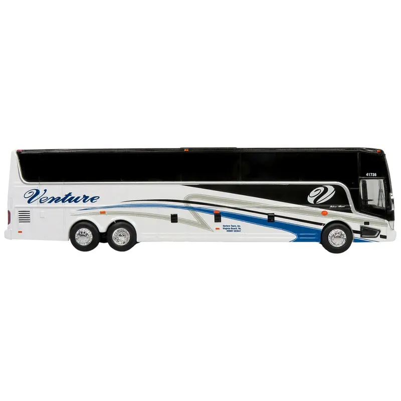 Van Hool TX45 Coach Bus "Venture Tours" White "The Bus & Motorcoach Collection" Limited Edition to 504 pieces Worldwide 1/87 (HO) Diecast Model by Iconic Replicas