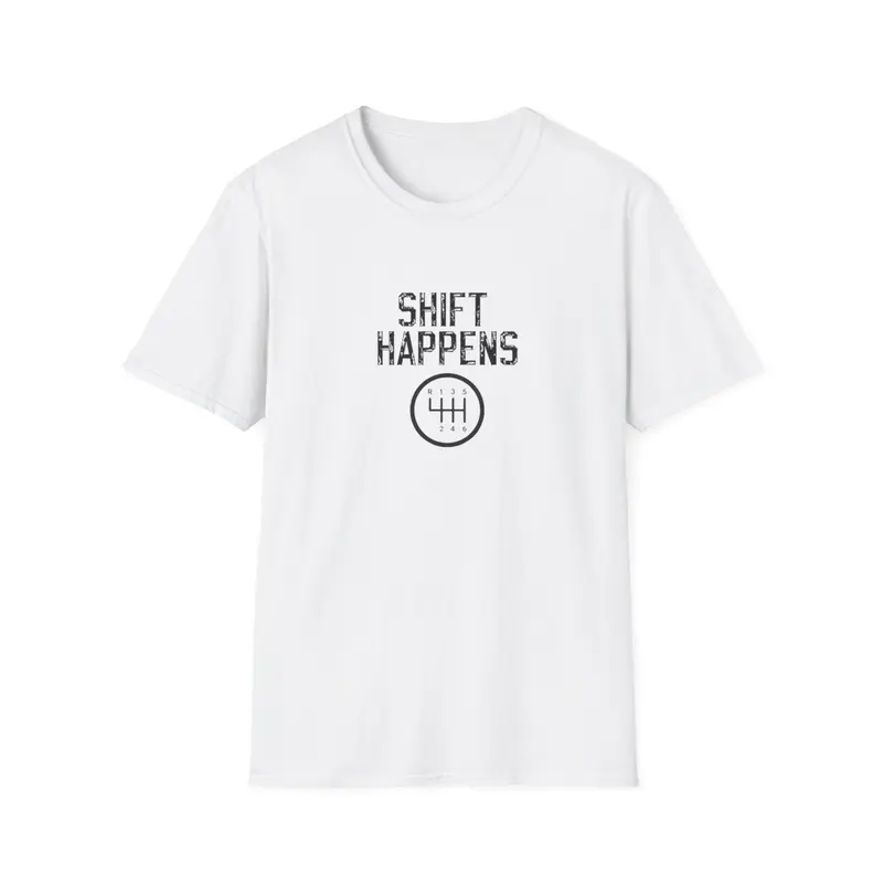 Vintage T-Shirt - Shift Happens - Text Design