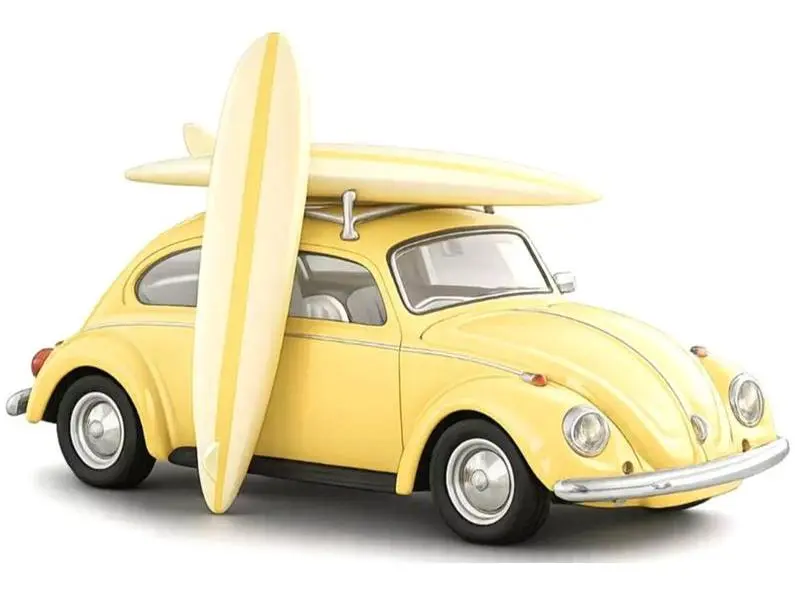 Volkswagen Beetle 1303 w/Surfboards 1973 Pastel Yellow 1