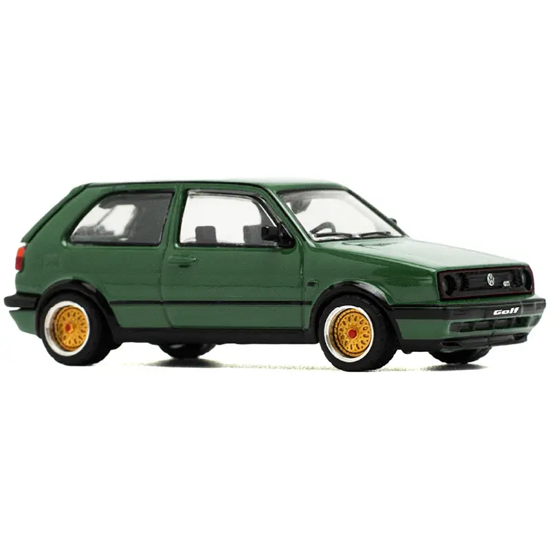 Volkswagen Golf GTI MK2 Green 1/64 Diecast Model Car by Pop Race