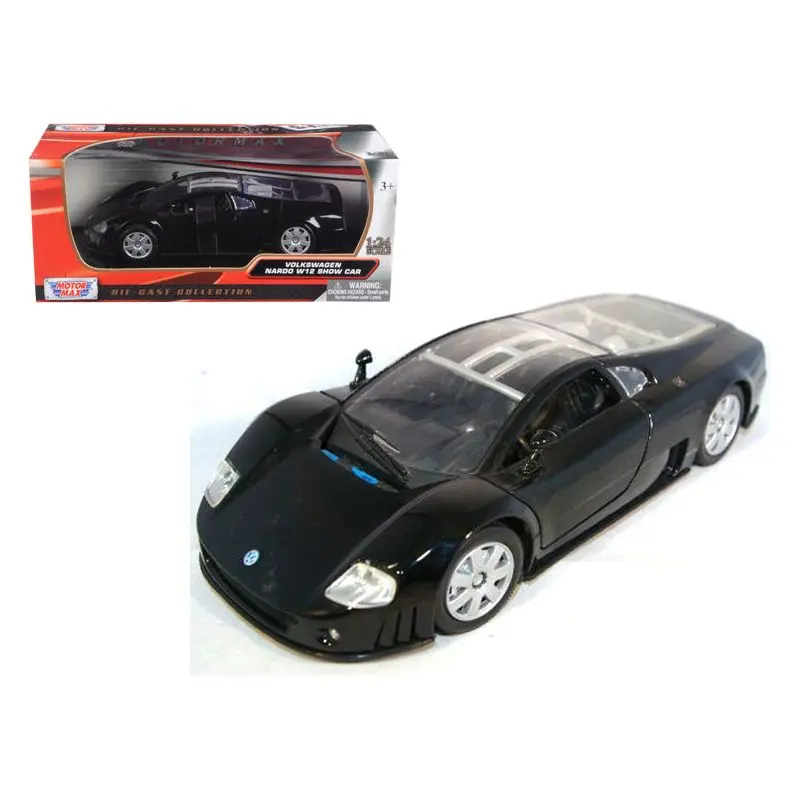Volkswagen Nardo W12 Show Car Black 1/24 Diecast Model Car by Motormax