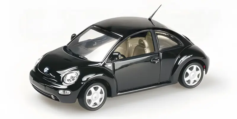 VOLKSWAGEN NEW BEETLE 1998 BLACK - 1/43 - Minichamps