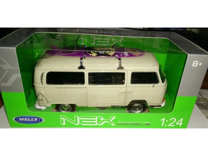 Volkswagen T2 Bus 1972c/w Surf Board Cream 1
