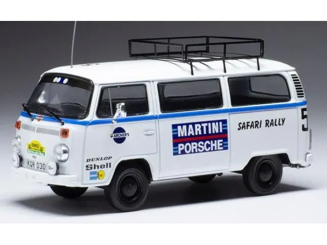 Volkswagen T2 Bus Team Porsche Martini Safari 1978 Rally Assistance 1