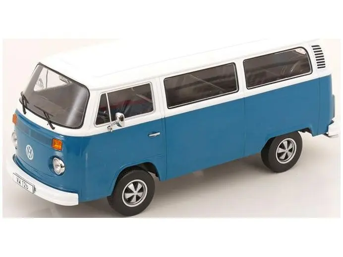Volkswagen T2b Bus 1972 Blue/White w/Fuchs Rims 1