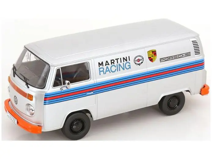 Volkswagen T2b Delivery Van 1972 Porsche Martini Racing Silver 1