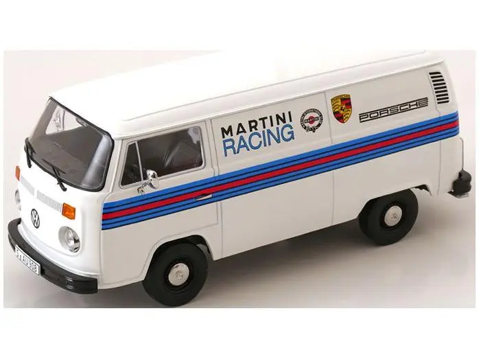 Volkswagen T2b Delivery Van 1972 Porsche Martini Racing White 1