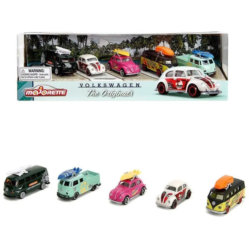 Volkswagen The Originals (2024) 5 piece Set 1/64 Diecast Model Cars by Majorette