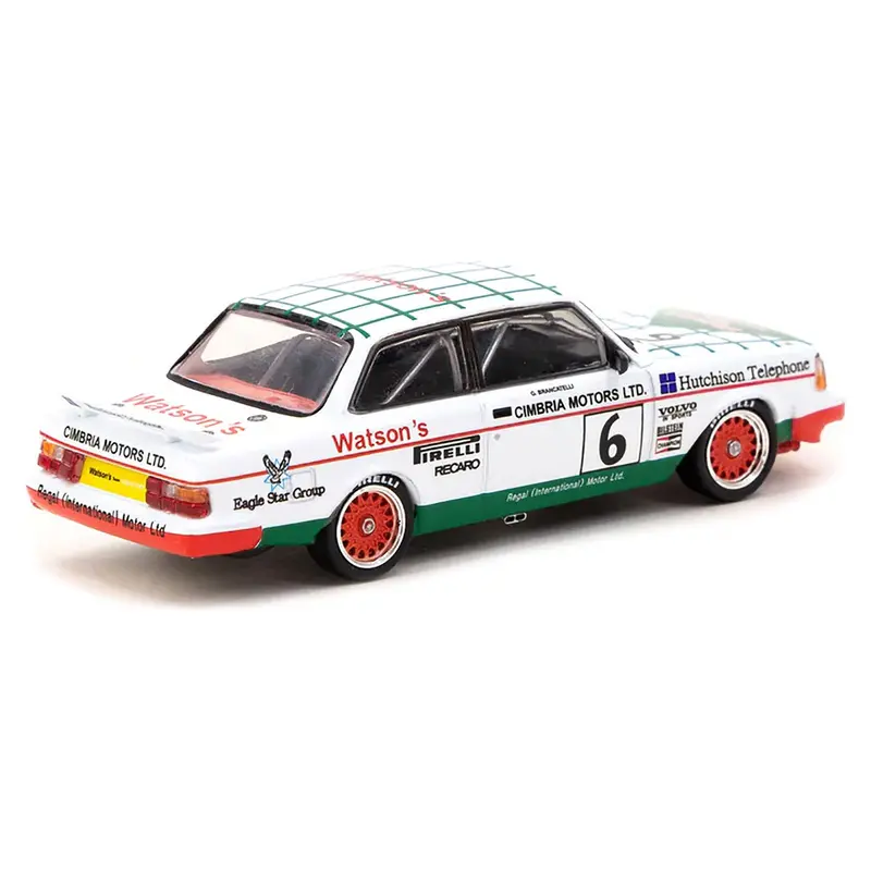 Volvo 240 Turbo #6 Gianfranco Brancatelli Winner "Macau Guia Race" (1985) "Hobby64" Series 1/64 Diecast Model Car by Tarmac Works