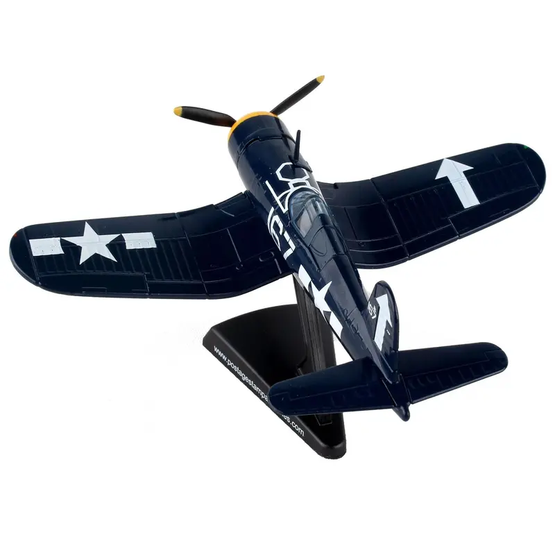 Vought F4U Corsair Fighter Aircraft #167 "VF-84 Wolf Gang" United States Navy 1/100 Diecast Model Airplane by Postage Stamp