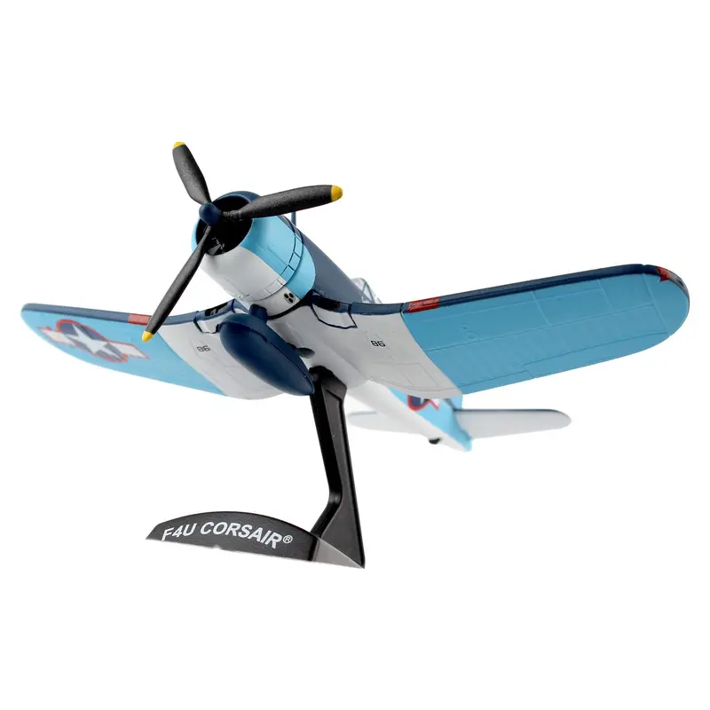 Vought F4U Corsair Fighter Aircraft "VMF-214 Black Sheep" United States Navy 1/100 Diecast Model Airplane by Postage Stamp
