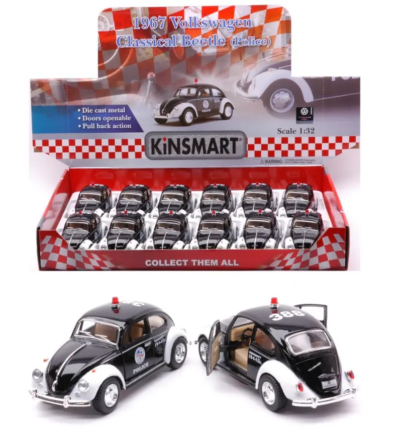 VW CLASSICAL BEETLE 1967 POLICE cm 12,5 1