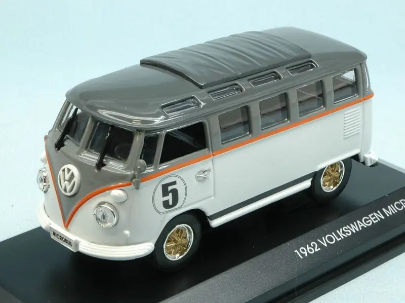 VW MICROBUS 1962 N.5 WHITE W/GREY ROOF 1