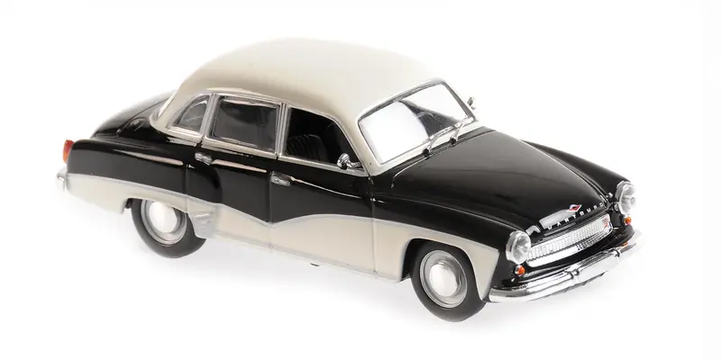WARTBURG A311 BLACK & WHITE 1958 - 1/43 - Minichamps