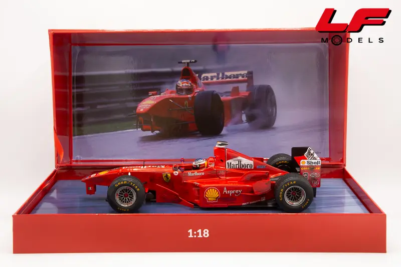 WERK83 FERRARI F1 F300 3 WHEELS SPA BELGIUM GP 1998 #3. M. SCHUMACHER - THE CRASH INVOLVING M. SCHUMACHER AND DAVID COULTHARD 1