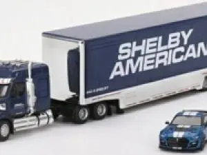 Western Star 49X w/Racing Transporter + Shelby GT500 SE Widebody Performance Blue 1