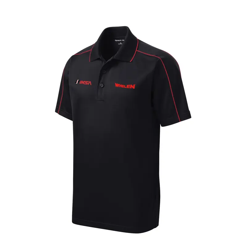 Whelen Piped Polo - Black/Red