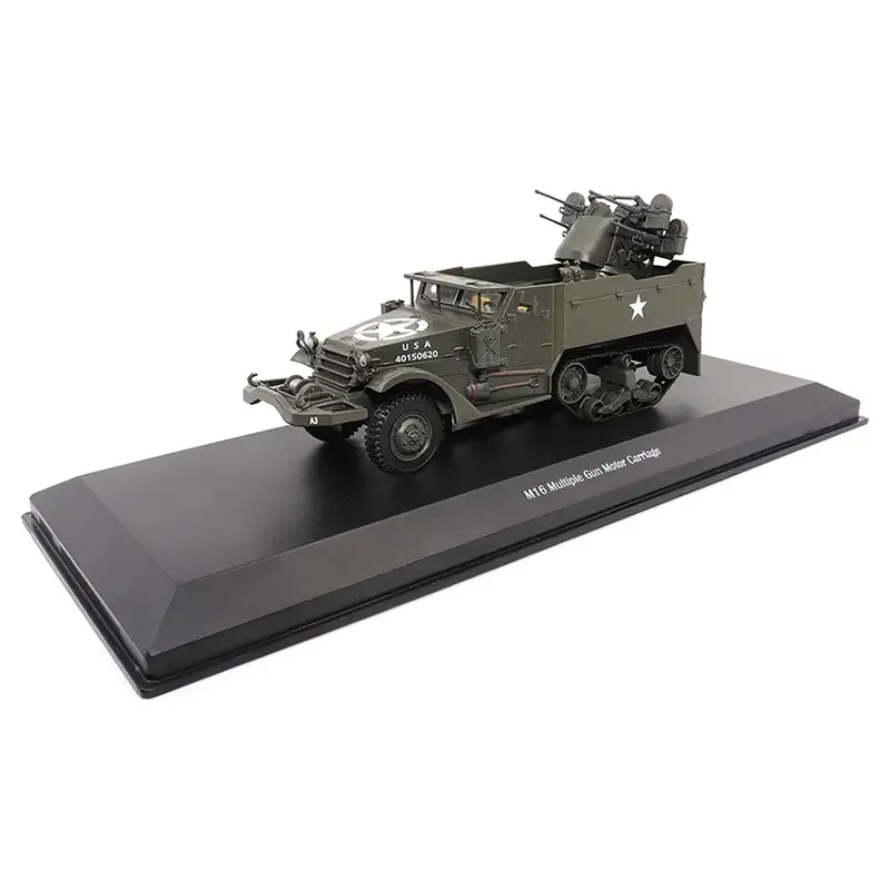 White M16 Multiple Gun Motor Carriage Olive Drab "United States Army" 1/43 Diecast Model by Militaria Die Cast