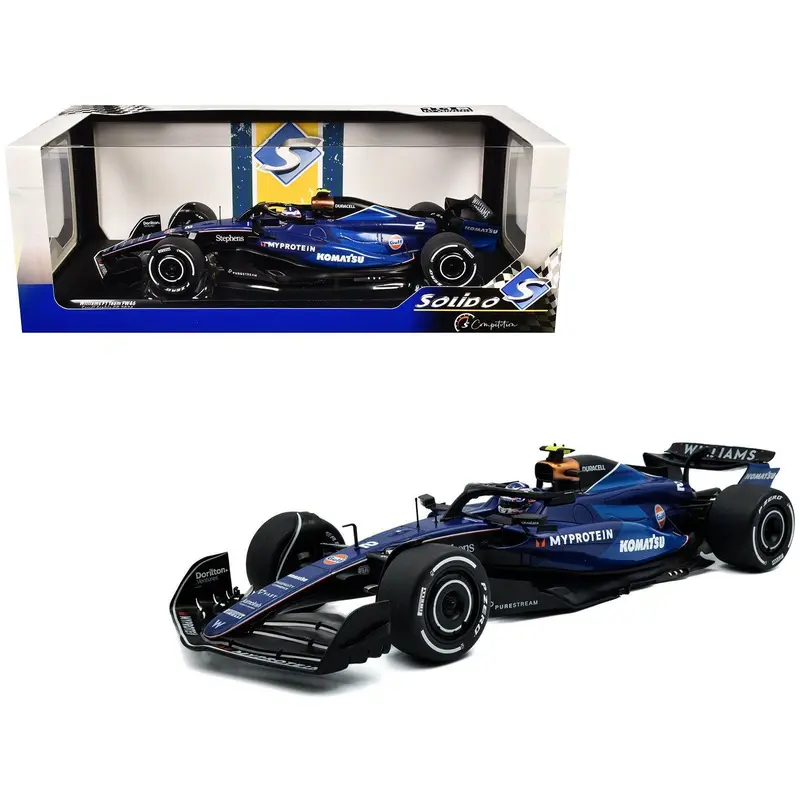 Williams FW46 #2 Logan Sargeant "Williams Racing" Formula One F1 Saudi Arabian GP (2024) "Competition" Series 1/18 Diecast Model Car by Solido