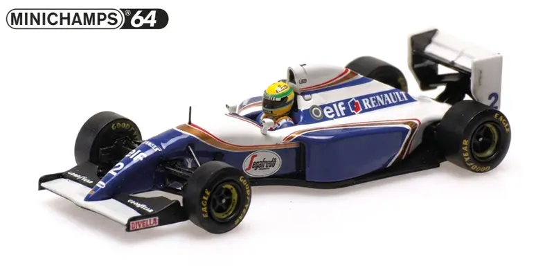 WILLIAMS RENAULT FW16 AYRTON SENNA BRAZIL GP 1994 - 1/64 - Minichamps Senna Collection