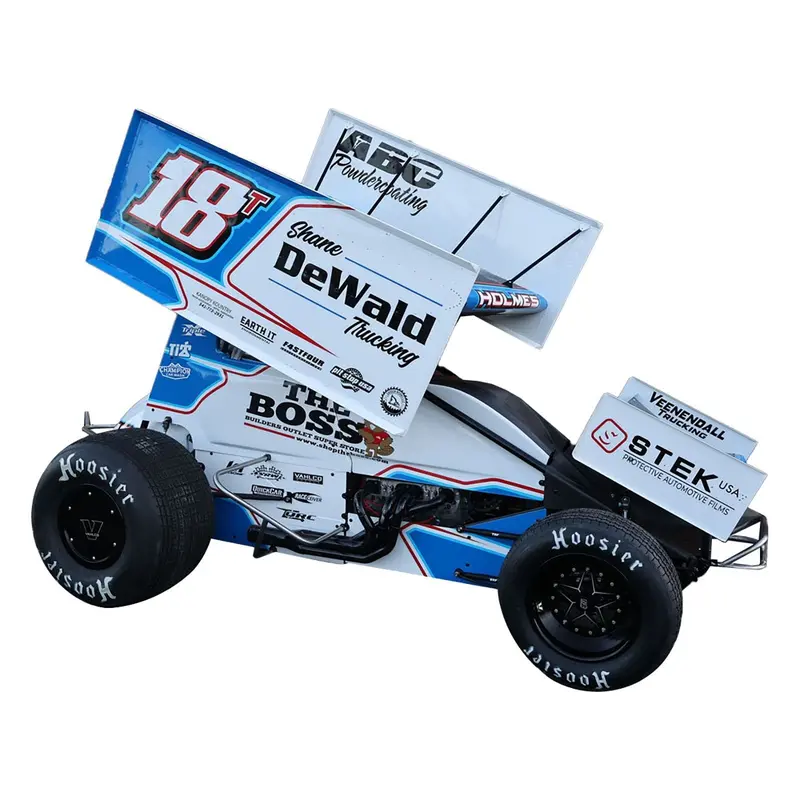 Winged Sprint Car #18T Tanner Holmes "Shane Dewald Trucking - The Boss" Tanner Holmes Racing "World of Outlaws" (2024) 1/18 Diecast Model Car by ACME