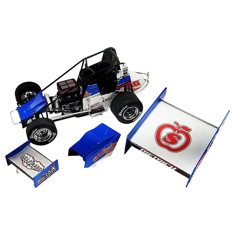 Winged Sprint Car #48 Danny Dietrich "Cochran Expressway - Weikert's Livestock Inc" Gary Kauffman Racing "World of Outlaws" (2023) 1/18 Diecast Model Car by ACME