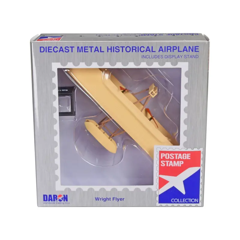 Wright Flyer Aircraft "First Heavier-Than-Air Flying Machine" 1/72 Diecast Model Airplane by Postage Stamp