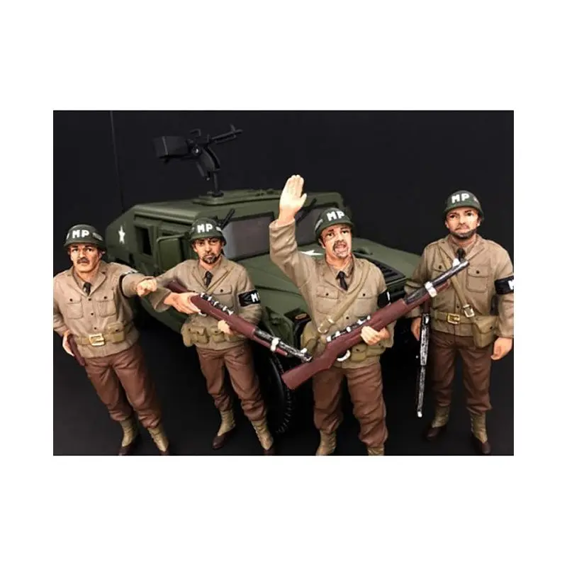 WWII Military Police 4 Piece Figure Set For 1