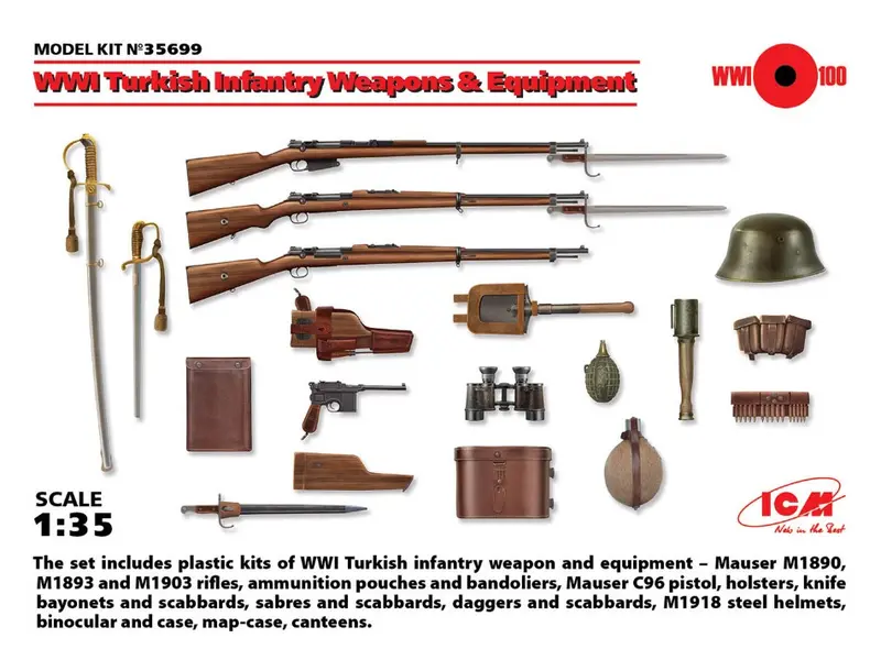 WWII TURKISH INFANTRY WEAPONS & EQUIPMENT KIT 1