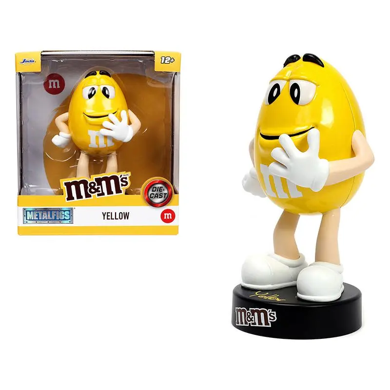 Yellow M&M's 5.25" Diecast Figurine "Metalfigs" Series by Jada